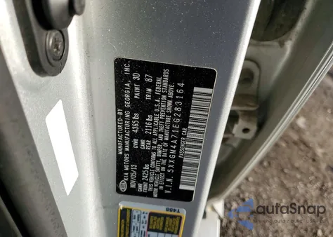 2014 Kia Optima Lx z USA, uszkodzony, nr VIN 5XXGM4A71EG283164